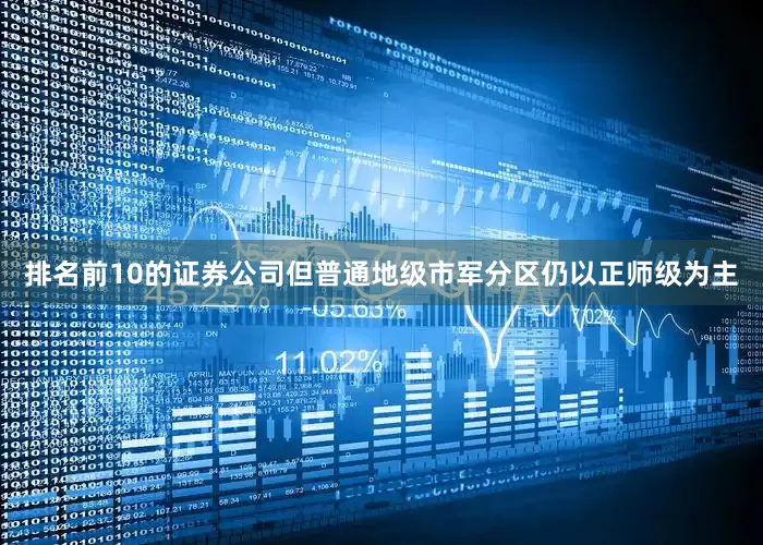 排名前10的证券公司但普通地级市军分区仍以正师级为主