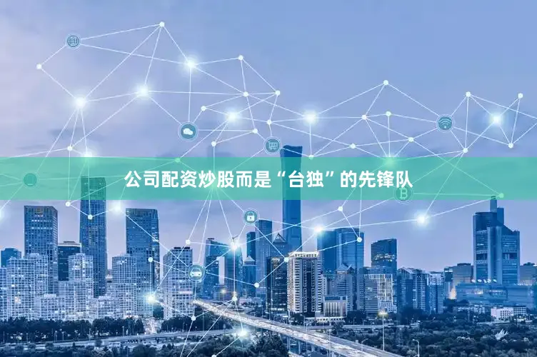 公司配资炒股而是“台独”的先锋队